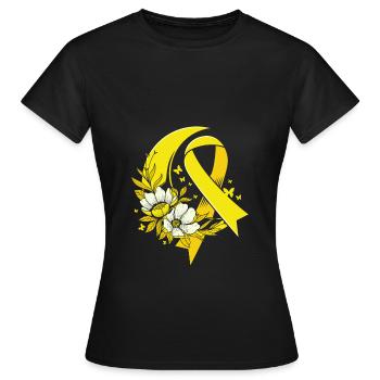 Cancer Child Cancer Survivor - Women's T-Shirt - black - Front - AI Model Female 172 dark (172cm)