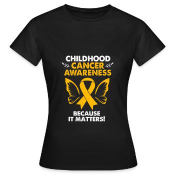 Krebs Kind Krebs-Überlebender - Frauen T-Shirt - Schwarz - Vorne - AI Model Female 172 dark (172cm)
