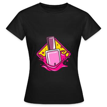 Esthéticien - T-shirt Femme - noir - Devant - AI Model Female 172 dark (172cm)