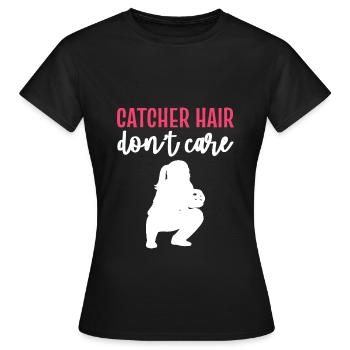 Softball Softball-Spieler - Frauen T-Shirt - Schwarz - Vorne - AI Model Female 172 dark (172cm)