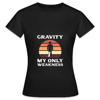 Gebrochenes Bein - Frauen T-Shirt - Schwarz - Vorne - AI Model Female 172 dark (172cm)