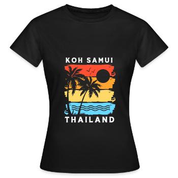 Thai - Frauen T-Shirt - Schwarz - Vorne - AI Model Female 172 dark (172cm)