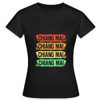 Thailand Thai Sprache - Frauen T-Shirt - Schwarz - Vorne - AI Model Female 172 dark (172cm)