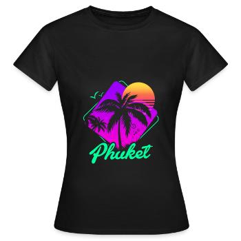 Thailand Thai Sprache Phuket - Frauen T-Shirt - Schwarz - Vorne - AI Model Female 172 dark (172cm)