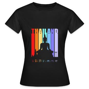 Thai - Frauen T-Shirt - Schwarz - Vorne - AI Model Female 172 dark (172cm)