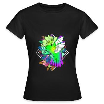 Colibri - T-shirt Femme - noir - Devant - AI Model Female 172 dark (172cm)