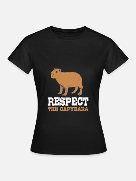 Capybara - Frauen T-Shirt - Schwarz