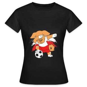 Pologne Polonais - T-shirt Femme - noir - Devant - AI Model Female 172 dark (172cm)