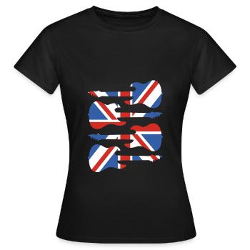 Angleterre - T-shirt Femme - noir - Devant - AI Model Female 172 dark (172cm)