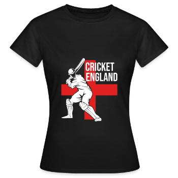 England - Women's T-Shirt - black - Front - AI Model Female 172 dark (172cm)