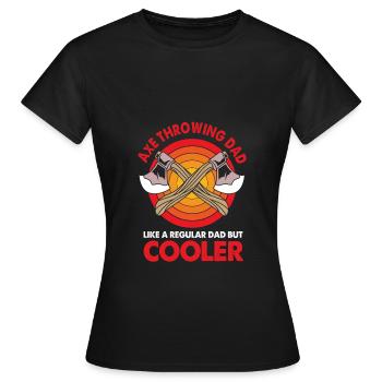 Axt Werfen - Frauen T-Shirt - Schwarz - Vorne - AI Model Female 172 dark (172cm)