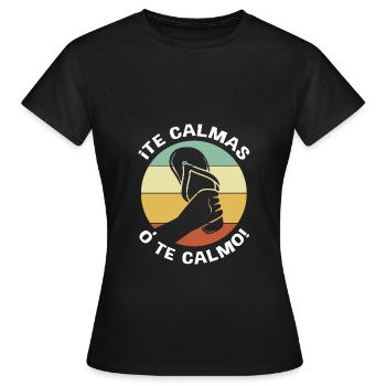 Latina Maman Latino - T-shirt Femme - noir - Devant - AI Model Female 172 dark (172cm)