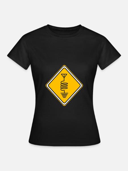 Amateurfunk Radio Antenne - Frauen T-Shirt - Schwarz