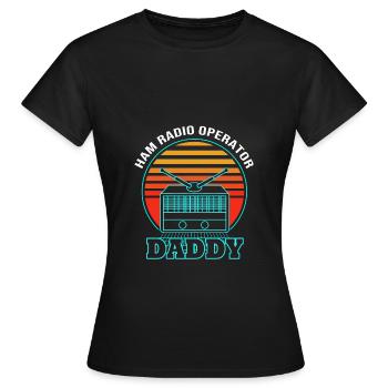 Amateurfunk Radio Antenne - Frauen T-Shirt - Schwarz - Vorne - AI Model Female 172 dark (172cm)