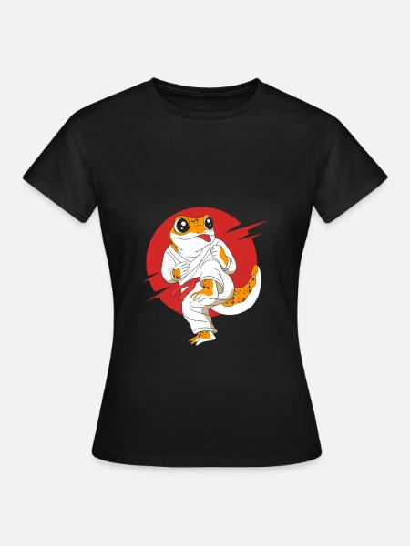 Leopard Gecko - Frauen T-Shirt - Schwarz