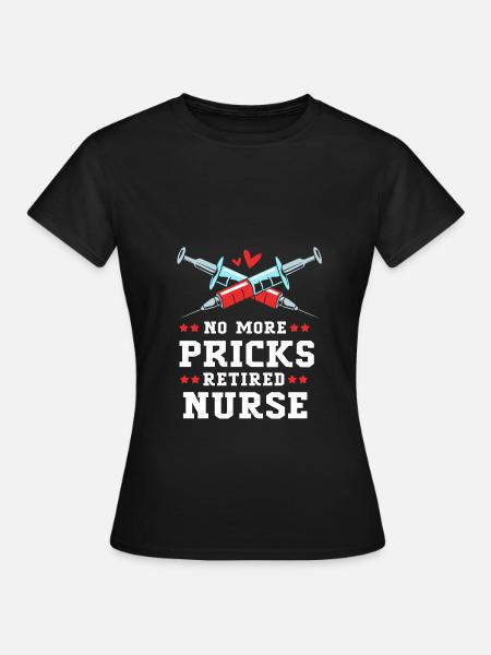 Krankenschwester Rente - Frauen T-Shirt - Schwarz