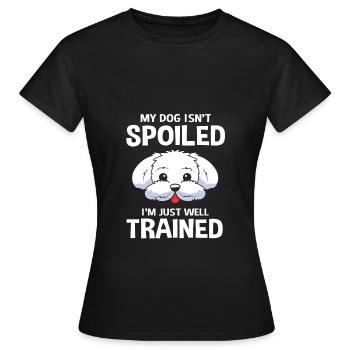 Maltais - T-shirt Femme - noir - Devant - AI Model Female 172 dark (172cm)