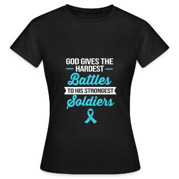 Poumon survivant du cancer du poumon - T-shirt Femme - noir - Devant - AI Model Female 172 dark (172cm)
