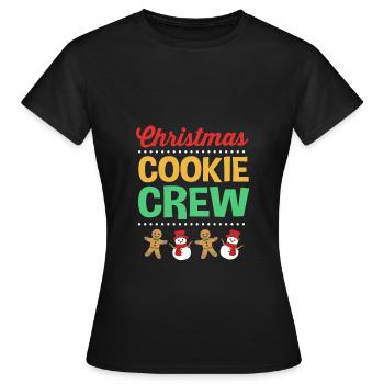 Lebkuchenmann Lebkuchenherz Lebkuchen Naschen - Frauen T-Shirt - Schwarz - Vorne - AI Model Female 172 dark (172cm)