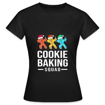 Lebkuchenmann Lebkuchenherz Lebkuchen Naschen - Frauen T-Shirt - Schwarz - Vorne - AI Model Female 172 dark (172cm)