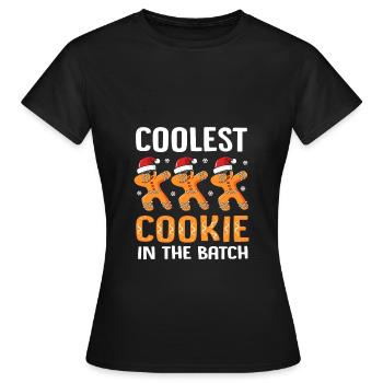 Lebkuchenmann Lebkuchenherz Lebkuchen Naschen - Frauen T-Shirt - Schwarz - Vorne - AI Model Female 172 dark (172cm)