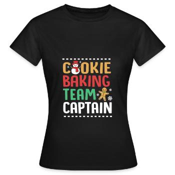Lebkuchenmann Lebkuchenherz Lebkuchen Naschen - Frauen T-Shirt - Schwarz - Vorne - AI Model Female 172 dark (172cm)