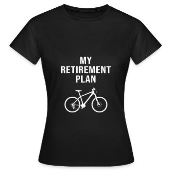 Mountainbike Mountainbiken Mountainbiker - Frauen T-Shirt - Schwarz - Vorne - AI Model Female 172 dark (172cm)