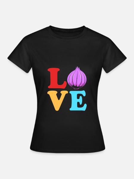 Zwiebel - Frauen T-Shirt - Schwarz
