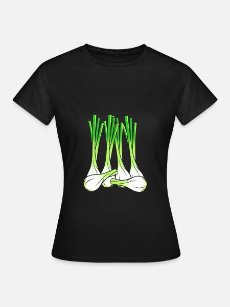 Zwiebel - Frauen T-Shirt - Schwarz