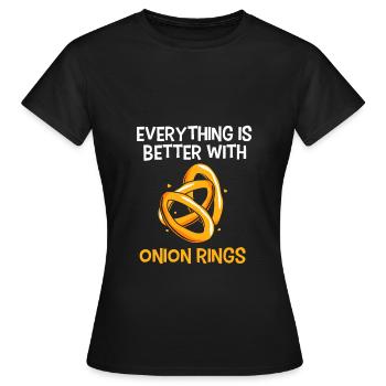 Onion - Women's T-Shirt - black - Front - AI Model Female 172 dark (172cm)