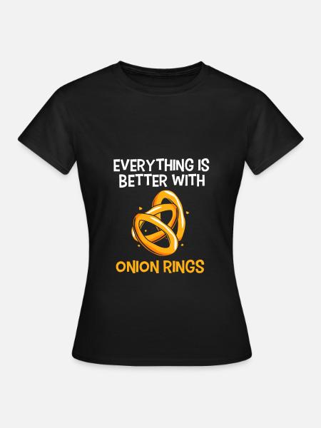 Zwiebel - Frauen T-Shirt - Schwarz