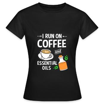 Huile essentielle - T-shirt Femme - noir - Devant - AI Model Female 172 dark (172cm)