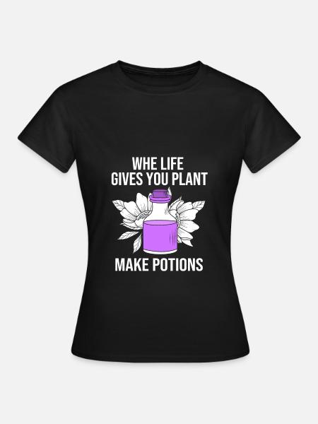 Ätherisches Öl - Frauen T-Shirt - Schwarz