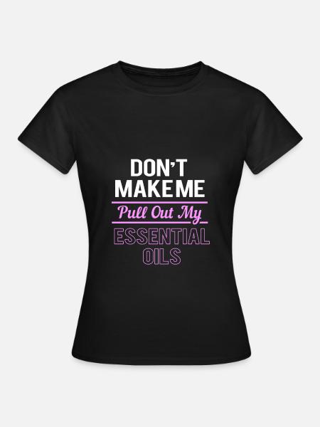 Ätherisches Öl - Frauen T-Shirt - Schwarz
