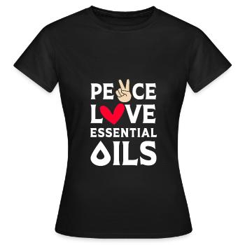 Huile essentielle - T-shirt Femme - noir - Devant - AI Model Female 172 dark (172cm)