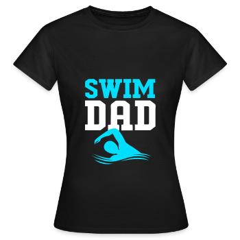 Swimming Swimmers Swimming Pool Swimming Instructors - Women's T-Shirt - black - Front - AI Model Female 172 dark (172cm)