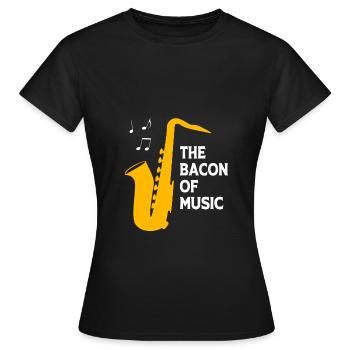 Saxophoniste saxophoniste - T-shirt Femme - noir - Devant - AI Model Female 172 dark (172cm)