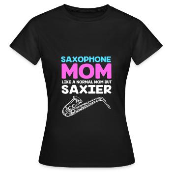 Saxophoniste saxophoniste - T-shirt Femme - noir - Devant - AI Model Female 172 dark (172cm)