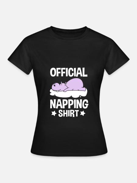 Nilpferd - Frauen T-Shirt - Schwarz