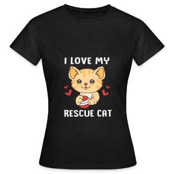 Sauvetage des animaux Droits des animaux Refuge pour animaux de sauvetage des animaux - T-shirt Femme - noir - Devant - AI Model Female 172 dark (172cm)