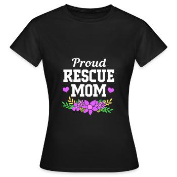 Sauvetage des animaux Droits des animaux Refuge pour animaux de sauvetage des animaux - T-shirt Femme - noir - Devant - AI Model Female 172 dark (172cm)