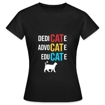 Sauvetage des animaux Droits des animaux Refuge pour animaux de sauvetage des animaux - T-shirt Femme - noir - Devant - AI Model Female 172 dark (172cm)