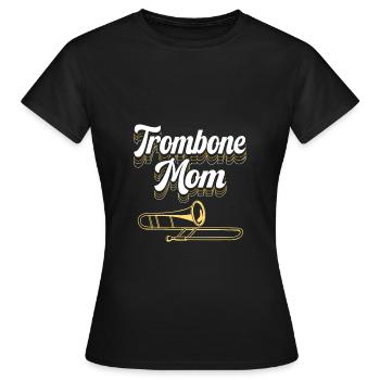 Posaune - Frauen T-Shirt - Schwarz - Vorne - AI Model Female 172 dark (172cm)