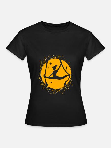 Aerial Yoga Air Yoga - Frauen T-Shirt - Schwarz