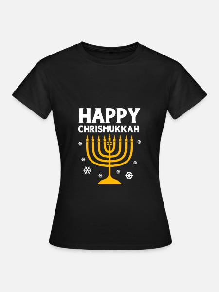 Chanukkah - Frauen T-Shirt - Schwarz