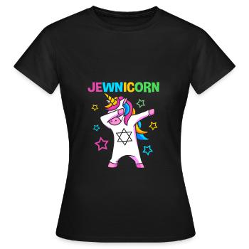 Hanoucca - T-shirt Femme - noir - Devant - AI Model Female 172 dark (172cm)