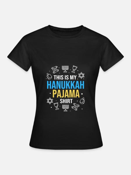 Chanukkah - Frauen T-Shirt - Schwarz