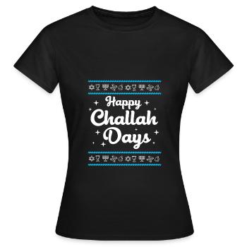 Hanoucca - T-shirt Femme - noir - Devant - AI Model Female 172 dark (172cm)