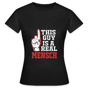 Hanoucca - T-shirt Femme - noir - Devant - AI Model Female 172 dark (172cm)