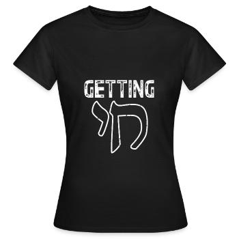 Hanoucca - T-shirt Femme - noir - Devant - AI Model Female 172 dark (172cm)